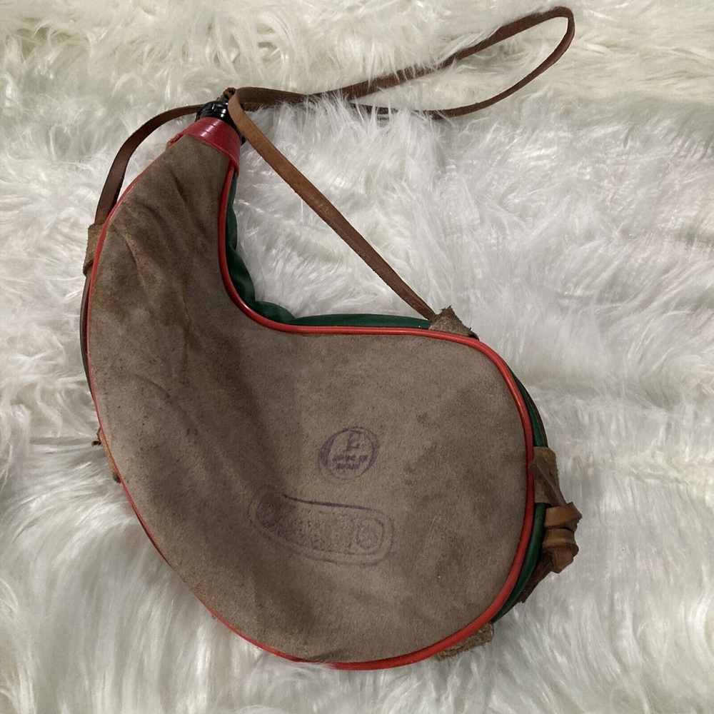 Bota Bag Flask Water Wine Bottle Canteen 1 Liter Sueded Leather Made In Spain!